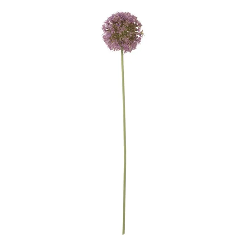Xenos Kunstbloemen-Kunstbloem allium - paars - 64 cm
