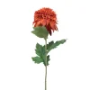 Xenos Kunstbloemen-Kunstbloem chrysant groot - oranje - 73 cm