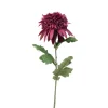 Xenos Kunstbloemen-Kunstbloem chrysant groot - paars - 73 cm