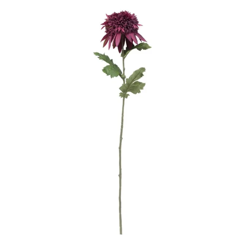 Xenos Kunstbloemen-Kunstbloem chrysant groot - paars - 73 cm