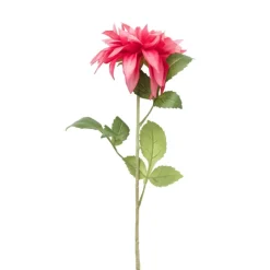 Xenos Kunstbloemen-Kunstbloem dahlia - fuchsia - 75 cm
