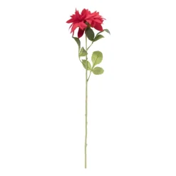 Xenos Kunstbloemen-Kunstbloem dahlia - rood - 75 cm