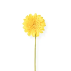 Xenos Kunstbloemen-Kunstbloem gerbera - geel - 60 cm