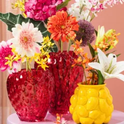 Xenos Kunstbloemen-Kunstbloem gerbera - oranje - 60 cm