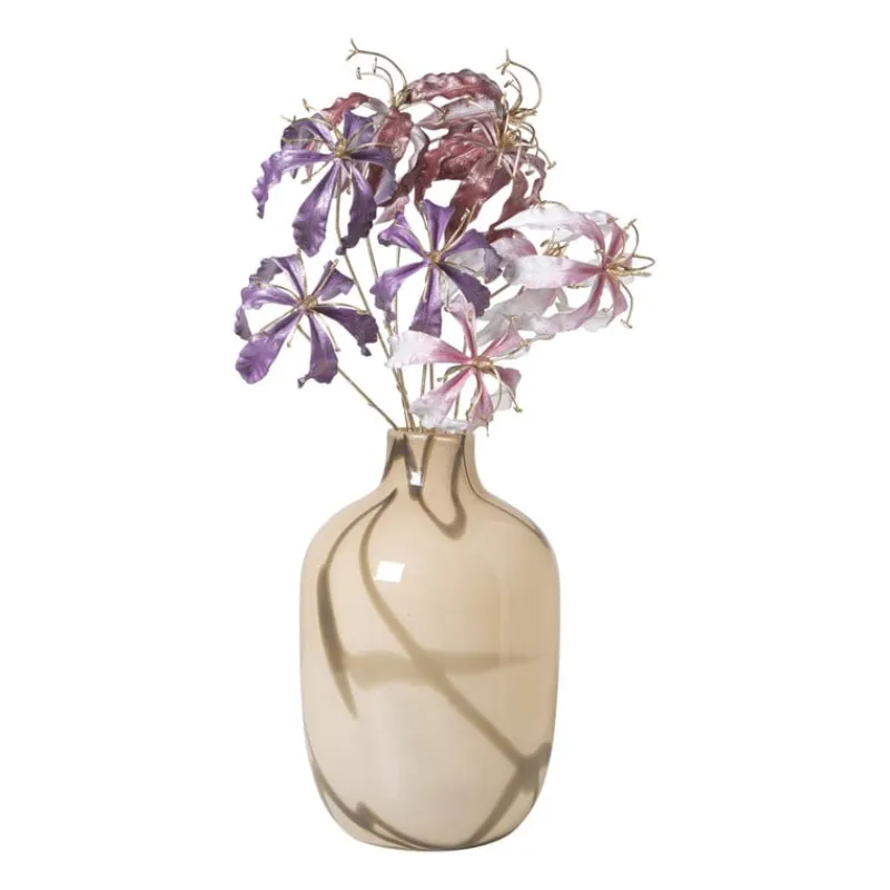 Xenos Kunstbloemen-Kunstbloem gloriosa - goudkleurig/roze - 60 cm
