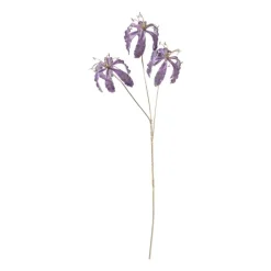 Xenos Kunstbloemen-Kunstbloem gloriosa - goudkleurig/paars - 60 cm