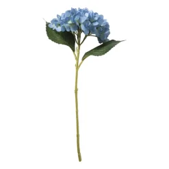 Xenos Kunstbloemen-Kunstbloem hortensia - blauw - 46 cm