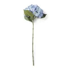 Xenos Kunstbloemen-Kunstbloem hortensia - blauw - 63 cm