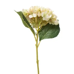 Xenos Kunstbloemen-Kunstbloem hortensia - geel - 46 cm