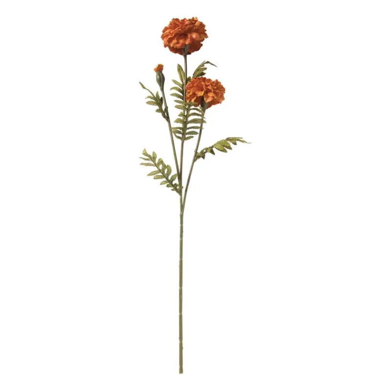 Xenos Kunstbloemen-Kunstbloem hortensia - oranje - 62 cm
