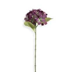 Xenos Kunstbloemen-Kunstbloem hortensia - paars - 63 cm