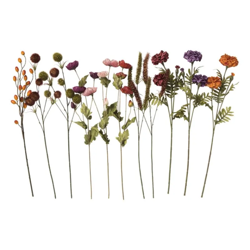 Xenos Kunstbloemen-Kunstbloem hortensia - paars - 62 cm
