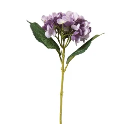 Xenos Kunstbloemen-Kunstbloem hortensia - paars - 46 cm