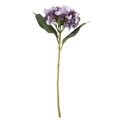 Xenos Kunstbloemen-Kunstbloem hortensia - paars - 46 cm