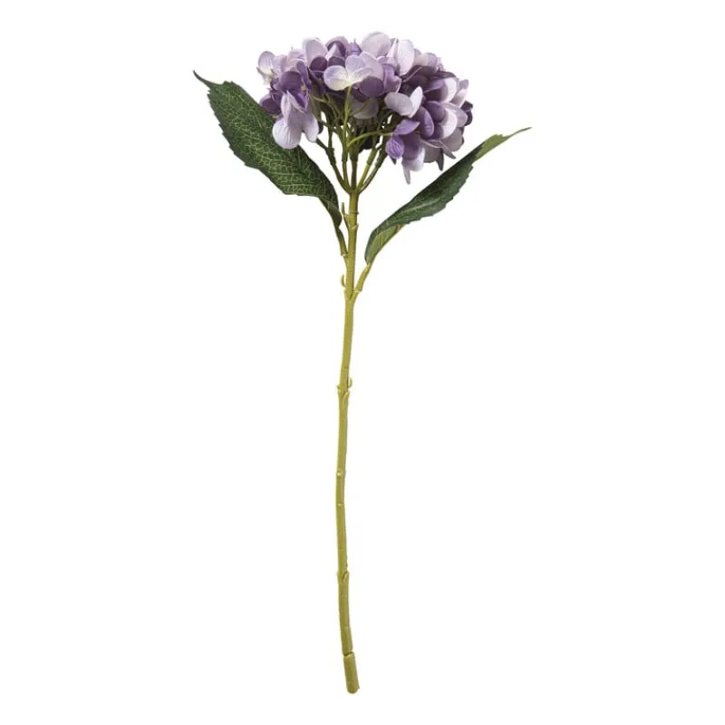 Xenos Kunstbloemen-Kunstbloem hortensia - paars - 46 cm