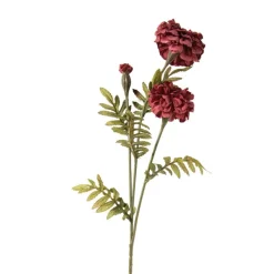 Xenos Kunstbloemen-Kunstbloem hortensia - rood - 62 cm
