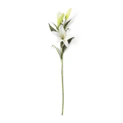 Xenos Kunstbloemen-Kunstbloem lelie - wit - 91 cm