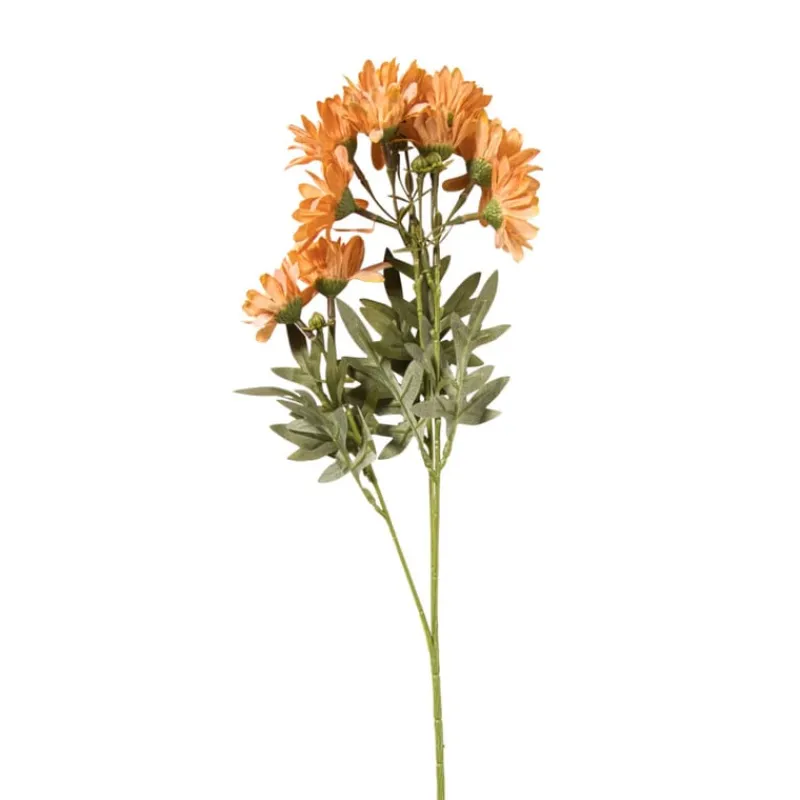 Xenos Kunstbloemen-Kunstbloem madelief - oranje - 66 cm