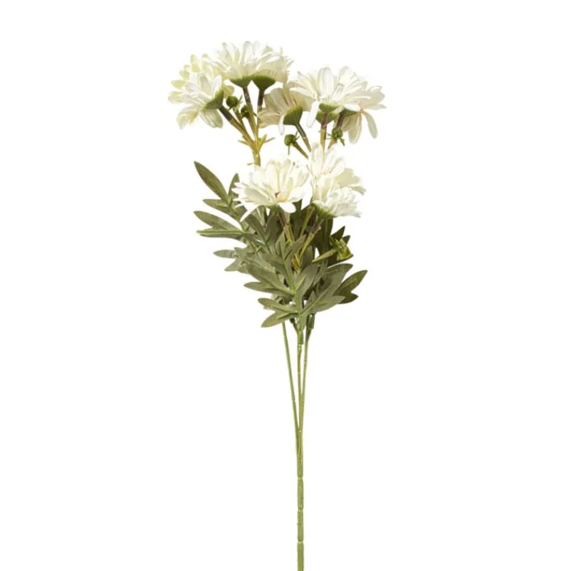 Xenos Kunstbloemen-Kunstbloem madelief - wit - 66 cm