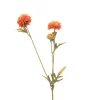 Xenos Kunstbloemen-Kunstbloem met 2 chrysanten - oranje - 73 cm