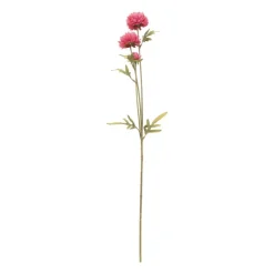 Xenos Kunstbloemen-Kunstbloem met 3 chrysanten - fuchsia - 68 cm