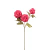 Xenos Kunstbloemen-Kunstbloem met 3 hortensia's - fuchsia - 69 cm