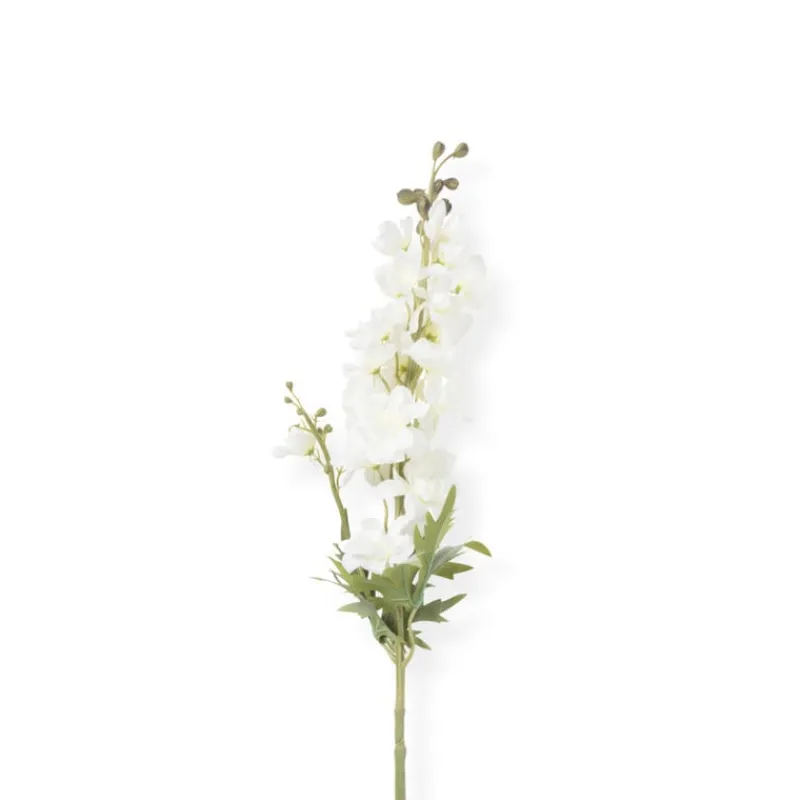 Xenos Kunstbloemen-Kunstbloem ridderspoor - wit - 85 cm