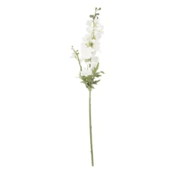 Xenos Kunstbloemen-Kunstbloem ridderspoor - wit - 85 cm