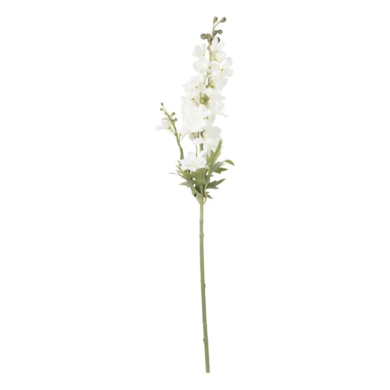 Xenos Kunstbloemen-Kunstbloem ridderspoor - wit - 85 cm