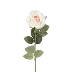 Xenos Kunstbloemen-Kunstbloem roos - lichtroze - 64 cm