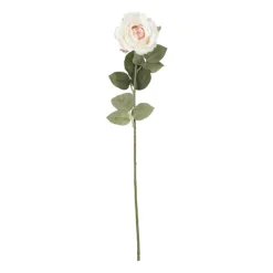 Xenos Kunstbloemen-Kunstbloem roos - lichtroze - 64 cm