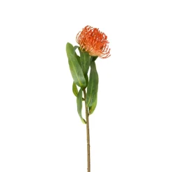 Xenos Kunstbloemen-Kunstbloem speldenkussen - oranje - 48 cm