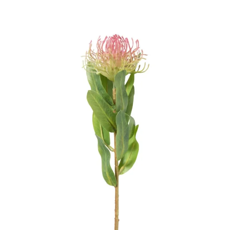 Xenos Kunstbloemen-Kunstbloem speldenkussen - roze - 48 cm