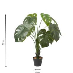 Xenos Kunstplanten-Kunstplant monstera - 90 cm