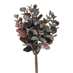 Xenos Kunstbloemen-Kunsttak eucalyptus - rood - 23 cm