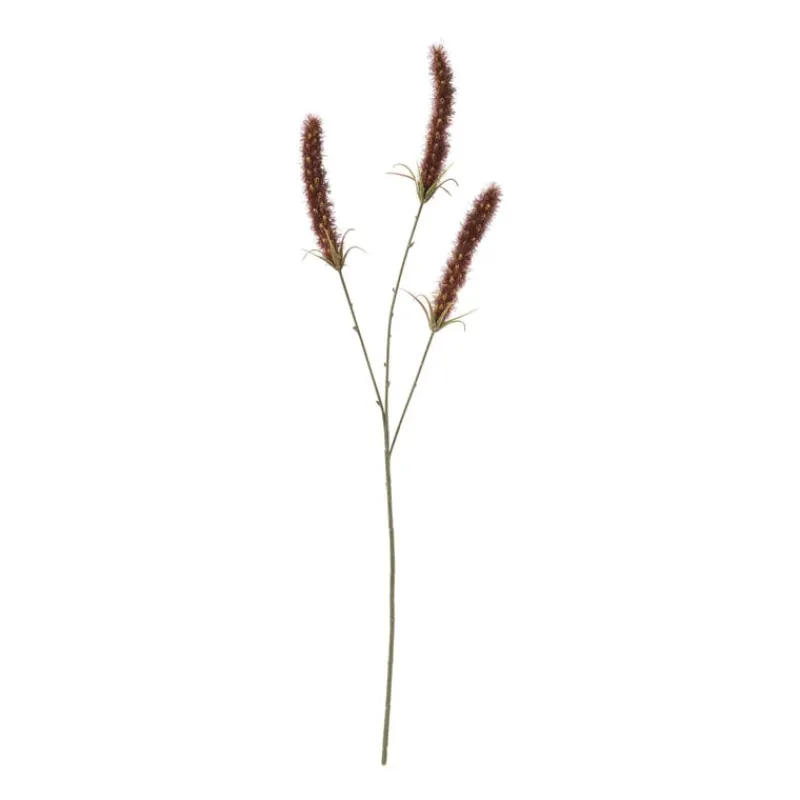 Xenos Kunstbloemen-Kunsttak graan - rood - 63 cm