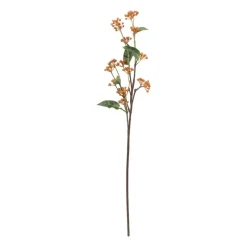 Xenos Kunstbloemen-Kunsttak met besjes - oranje - 80 cm