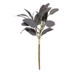 Xenos Kunstbloemen-Kunsttak met bladeren - paars - 37 cm