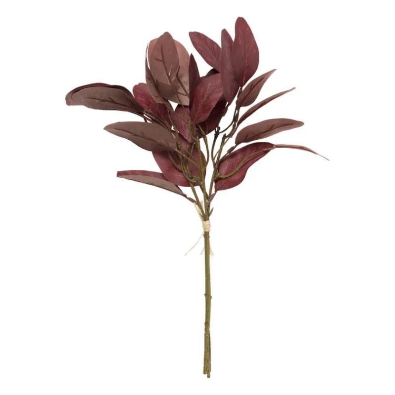 Xenos Kunstbloemen-Kunsttak met bladeren - rood - 37 cm