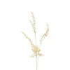 Xenos Kunstbloemen-Kunsttak mini bolletjes - beige - 74 cm