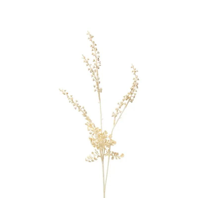 Xenos Kunstbloemen-Kunsttak mini bolletjes - beige - 74 cm