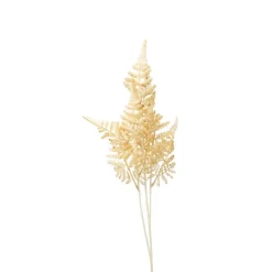 Xenos Kunstbloemen-Kunsttak waaier - beige - 74 cm