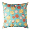 Xenos Kussens-Kussen banaan & manderijn - blauw/geel - 45x45 cm