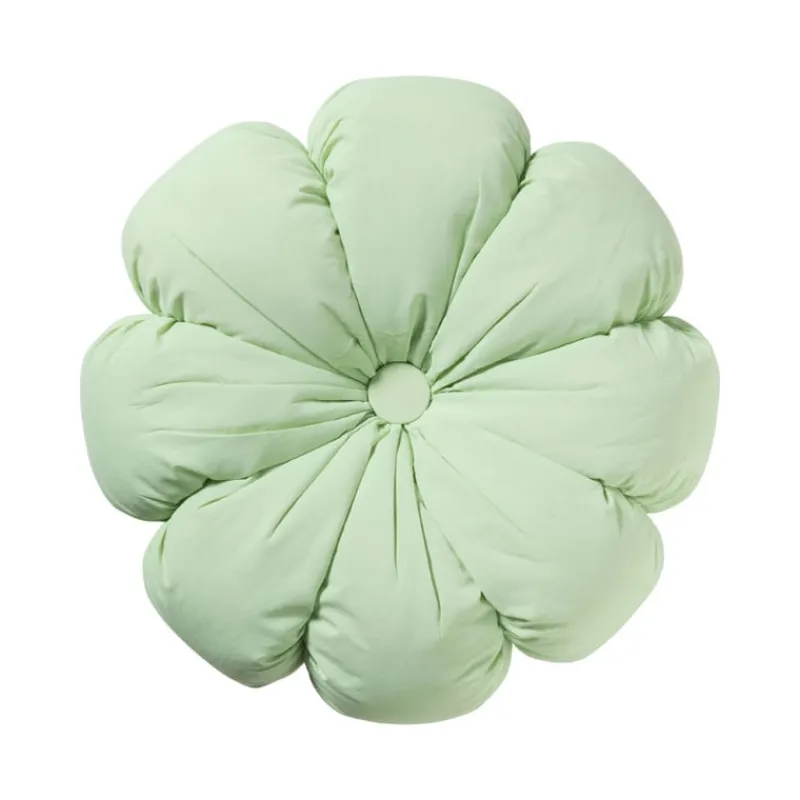 Xenos Kussens-Kussen bloem - groen - ø42 cm