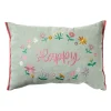 Xenos Kussens-Kussen bloem happy easter - multikleur - 35x50 cm