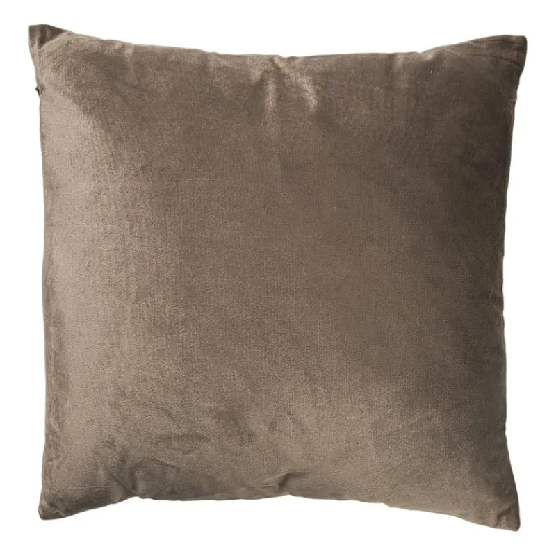 Xenos Kussens-Kussen chenille - bruin - 45x45 cm