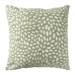 Xenos Kussens-Kussen jacquard - wit/groen - 45X45 cm