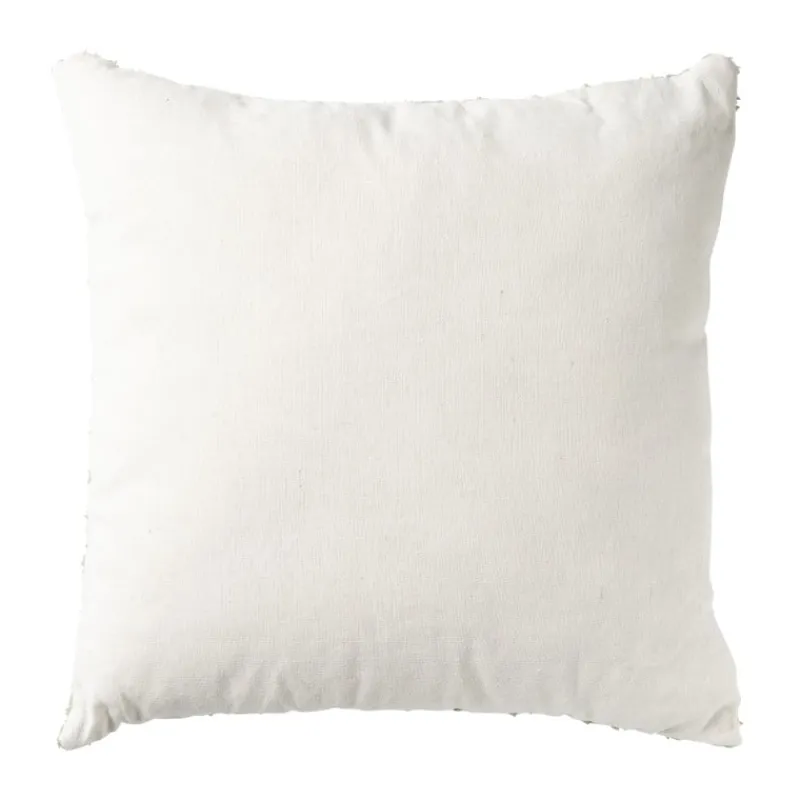 Xenos Kussens-Kussen jacquard - wit/groen - 45X45 cm