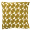 Xenos Kussens-Kussen jacquard driehoek - geel - 45x45 cm