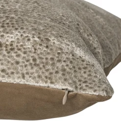 Xenos Kussens-Kussen jacquard geschubt - bruin - 45x45 cm